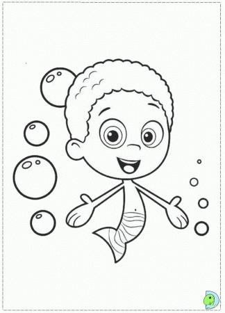 Deema From Bubble Guppies Coloring Drawing For Kids Printable 