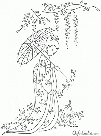 Q is for Quilter » Blog Archive » Vintage Japanese Embroidery Designs