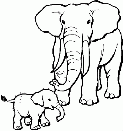 Elephants Coloring Pages 15 - Free Printable Coloring Pages 
