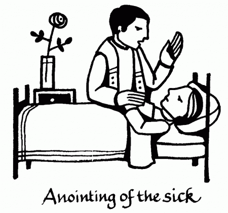 anointing the sick Colouring Pages