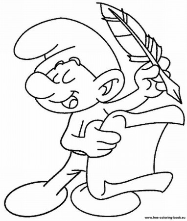 Coloring pages The Smurfs - Page 1 - Printable Coloring Pages Online