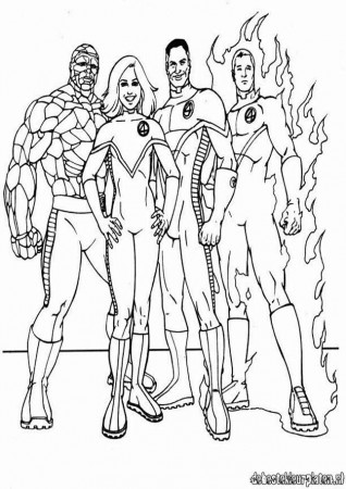 fanstaic four Colouring Pages (page 3)