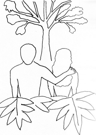 Coloring Page for Adam and Eve | Free Bible Stories for Children