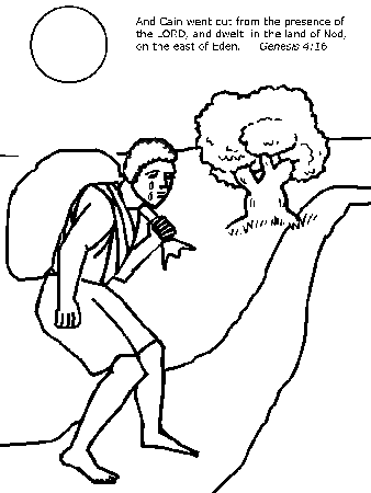 Coloring Page Place :: Cain & Abel Bible Coloring book pages