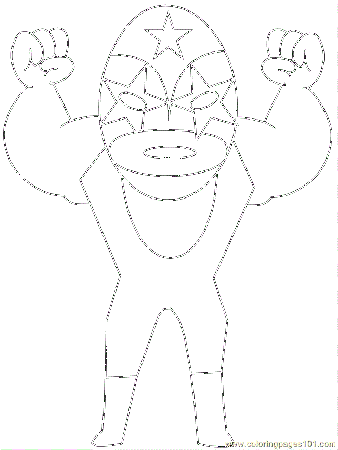 Coloring Pages Wr7 (Sports > Wrestling) - free printable coloring 