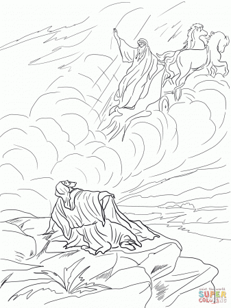 elijah chariot of fire coloring page