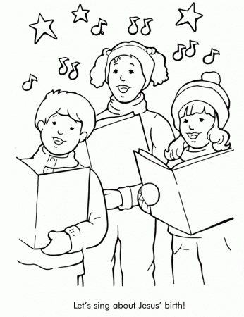 Children sing Colouring Pages (page 2)