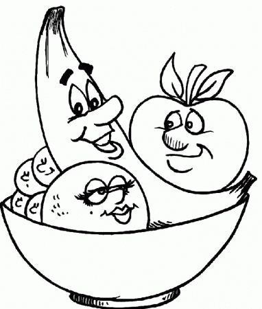 Coloring Pages Fruits And Vegetables 705 | Free Printable Coloring 