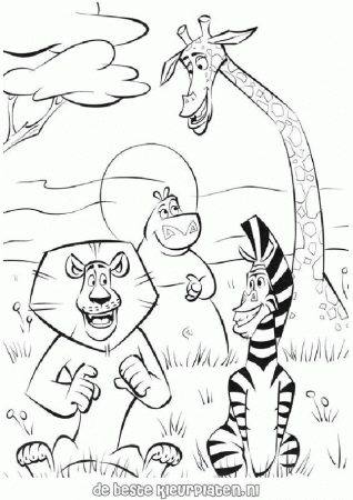 madagascar mort Colouring Pages