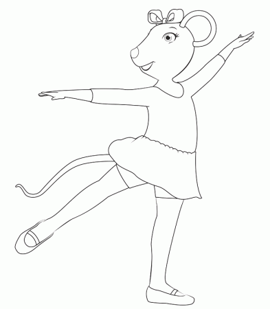 angelina the ballerina Colouring Pages (page 2)