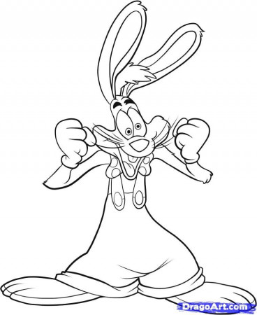 How to Draw Roger Rabbit, Step by Step, Characters, Pop Culture 