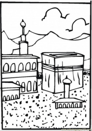 Hajj Coloring page | Hajj and Eid-ul-Adha Activities