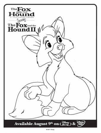 Fox Hound Coloring Page Tod : Printables for Kids – free word 