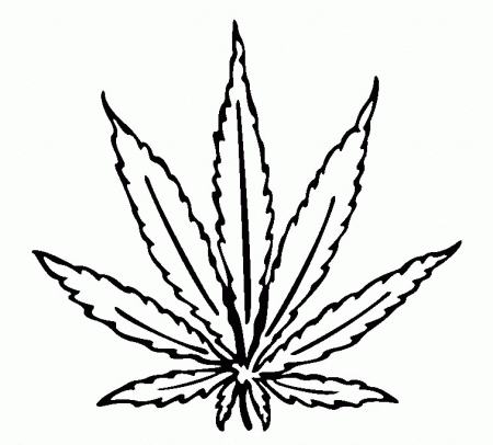 marijuana leaf coloring pages | yooall.