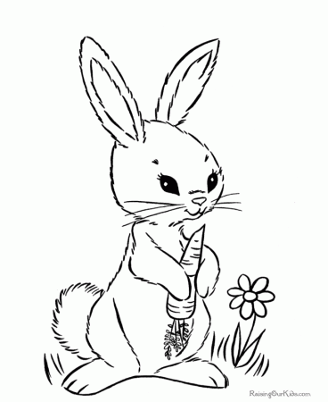 Bunny Coloring Pages - Kids Colouring Pages