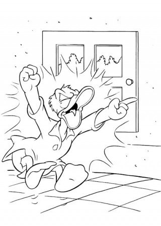 Donald Feeling Guilty Coloring Page - Disney Coloring Pages on 