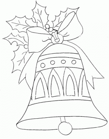 Christmas bell coloring pages | Coloring Pages