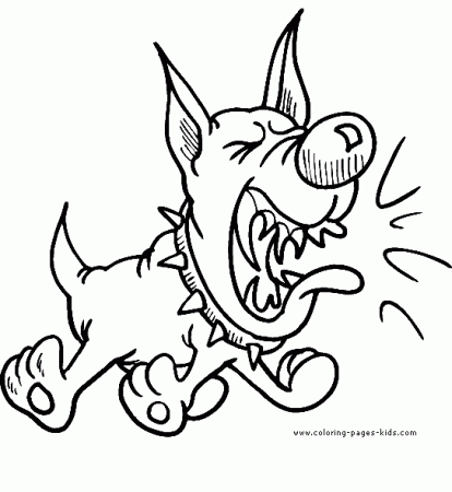 barking dog Colouring Pages (page 3)