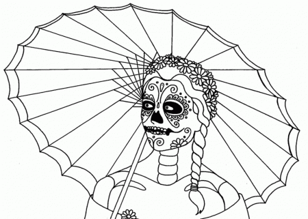 Dia De Los Muertos Coloring Pages - Free Coloring Pages For 