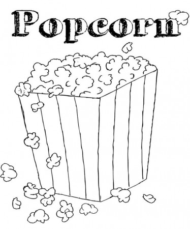 Popcorn Lovers Day Coloring Page | POPSALT FLAVORS (many more coming)…