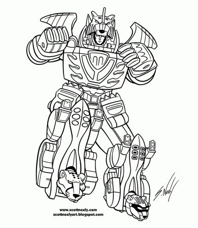 Coloring Pages Power Rangers Megazord Coloring Pages 2 Power 