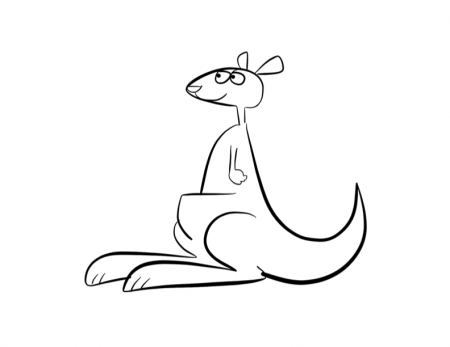 Animal Coloring Kangaroo Coloring Pages Baby Page A¢a‚¬aEoe 