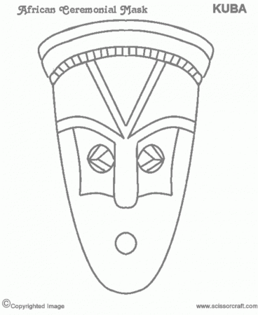 African Masks Coloring Pages Coloring Book Area Best Source For 