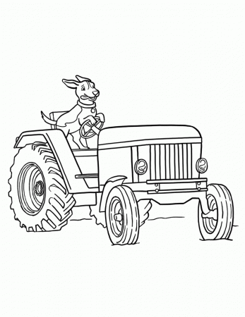 Tractor Coloring Pages and Book | UniqueColoringPages