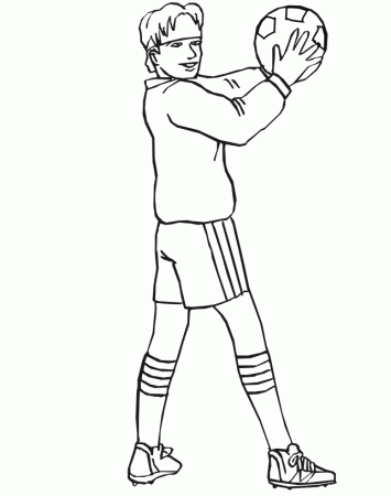 Soccer coloring pages 4 / Soccer / Kids printables coloring pages