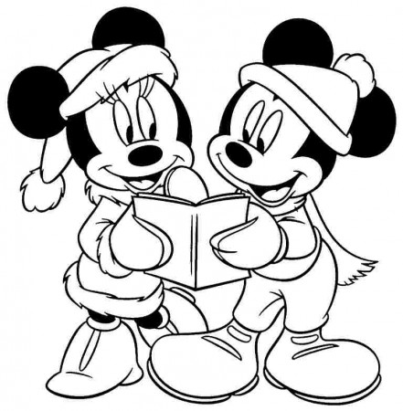 Free Printable Cartoon Disney Minnie Mouse Colouring Pages #