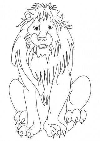 African lion coloring page | Download Free African lion coloring 