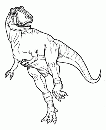 Dinosaur Coloring Pages | Printable Tyrannosaurus Dinosaur 