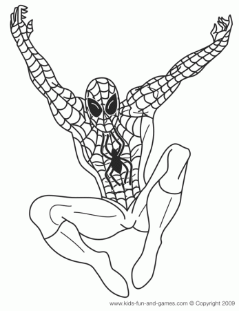 Spiderman Kids Coloring Pages | BullGallery.Com
