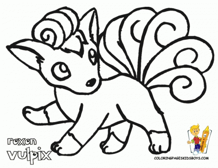 Pokemon vulpix kids printable coloring at coloring pages book for kids