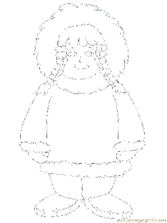 Coloring Pages girl (Peoples > Inuit) - free printable coloring 