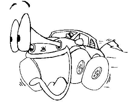 cartoon Car coloring pages | Coloring Pages