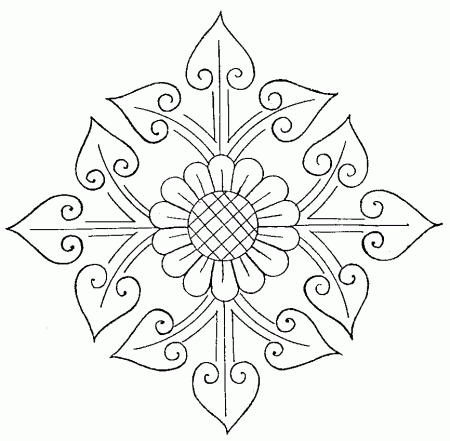 Free Embroidery Pattern: Sunflower Cross – Needle'nThread.com