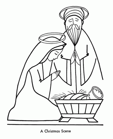 Christmas Christian Coloring Pages For Kids