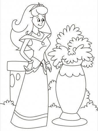 Refreshing morning walk in the coloring pages | Download Free 