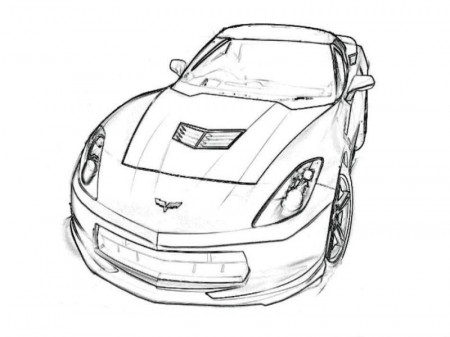 Corvette Coloring Page Coloring Home