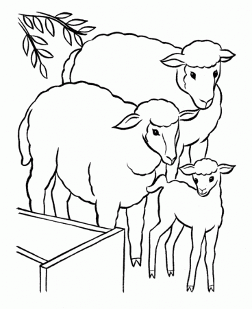 BlueBonkers: Free Printable Easter Lamb Coloring Page Sheets - 8 