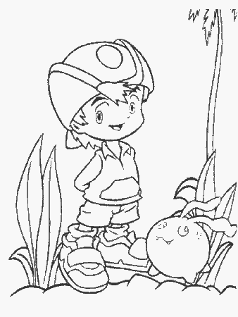Digimon 55 Cartoons Coloring Pages & Coloring Book