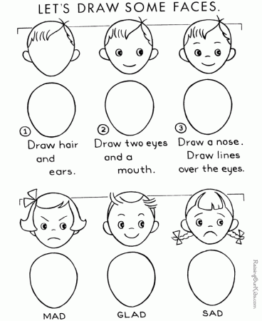 How to draw faces 046