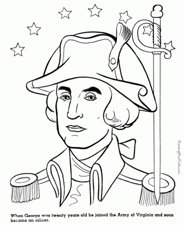 General George Washington coloring page 018