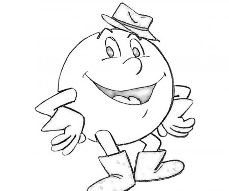 Pacman Free Coloring Pages