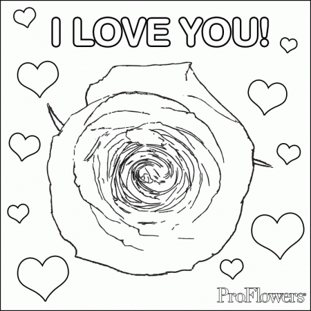 Roses And Hearts Coloring Pages Viewing Gallery For Coloring Pages 
