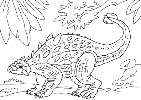 Coloring page dinosaur - ankylosaurus - img 27630.