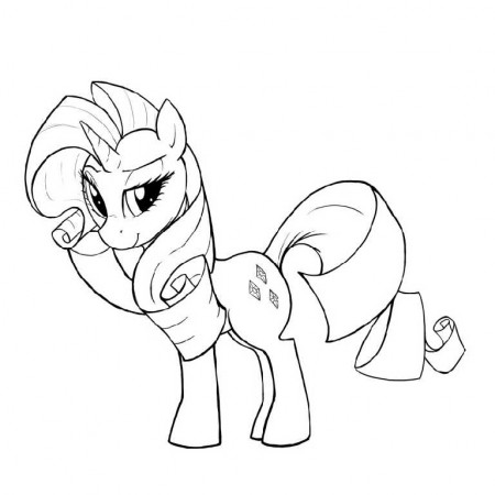 iendship is magic Rarity Colouring Pages (page 2)