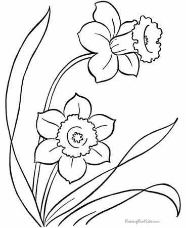 Free Printable Coloring Pages For Spring | Free coloring pages