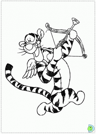 Colouring Pages Tigger